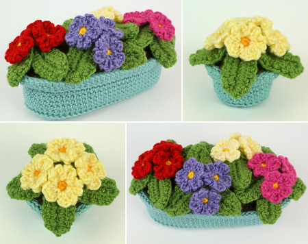 Primroses crochet pattern by PlanetJune