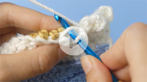 video tutorial for 3D crocheted Puffy Seafoam addition for any Turtle Beach blanket by PlanetJune