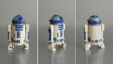 polymer clay R2-D2 by planetjune