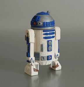 polymer clay R2-D2 by planetjune