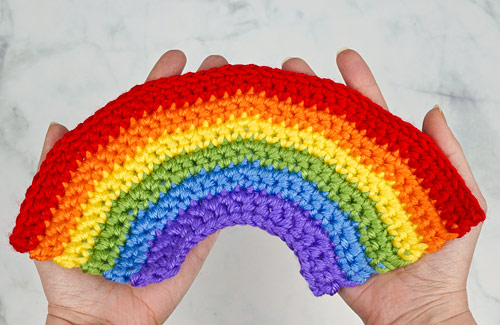 Happy Rainbows crochet pattern by PlanetJune