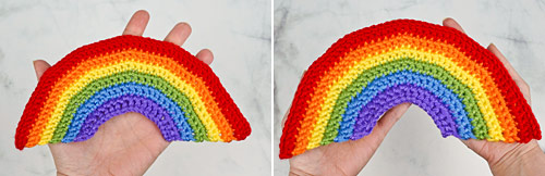 Happy Rainbows crochet pattern by PlanetJune