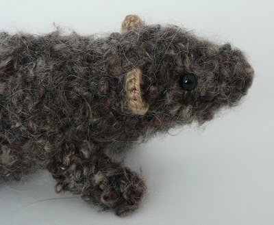 crocheted rat