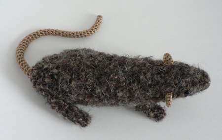 crocheted rat