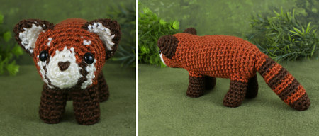 red panda amigurumi crochet pattern by planetjune