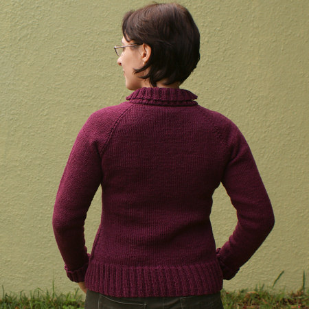 shawl collared knit sweater by planetjune