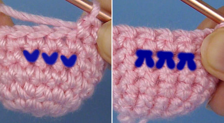 which is the 'right' side for amigurumi video tutorial, by planetjune