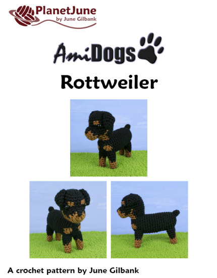 AmiDogs Rottweiler crochet pattern by PlanetJune