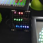 a clock that tells time with words