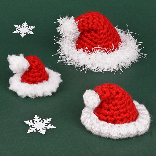 amigurumi santa hat crochet pattern by planetjune