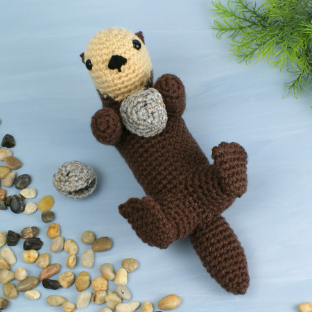 Sea Otter amigurumi crochet pattern by PlanetJune