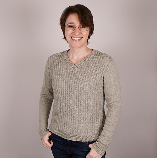 silver thermal pullover by June Gilbank