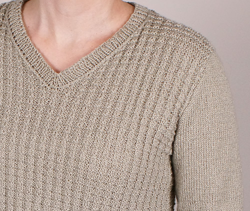 silver thermal pullover by June Gilbank