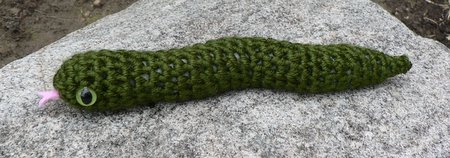 crocheted snake by planetjune