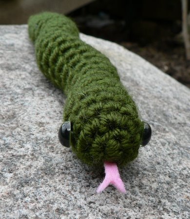 crocheted snake by planetjune