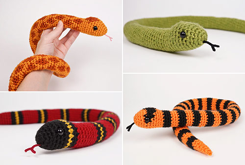 Snake Collection crochet pattern by planetjune