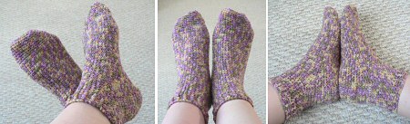 crocheted socks