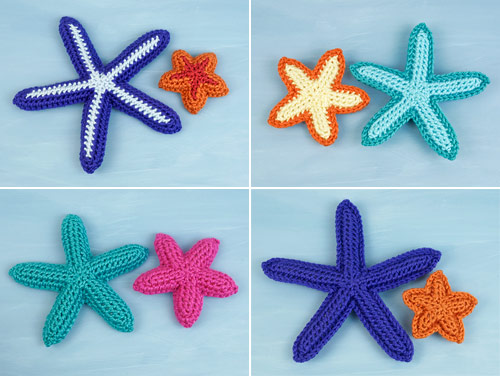 Starfish Collection crochet pattern by PlanetJune