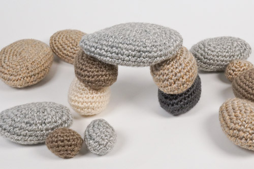 arch of crocheted stones - Stone Collection crochet pattern by PlanetJune 