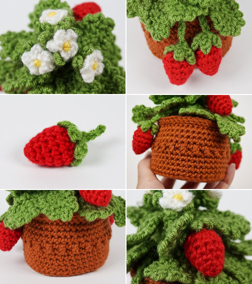 Strawberry Plant crochet pattern by PlanetJune