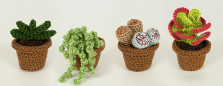succulent collection 2 crochet patterns by planetjune