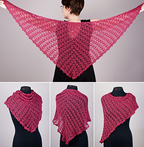 Sweetheart Lace Shawl crochet pattern by PlanetJune