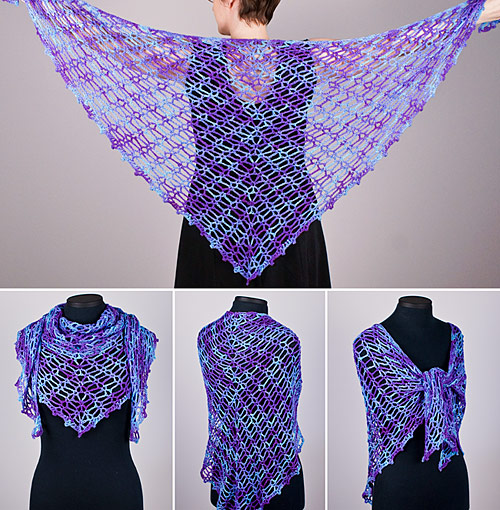 Sweetheart Lace Shawl crochet pattern by PlanetJune