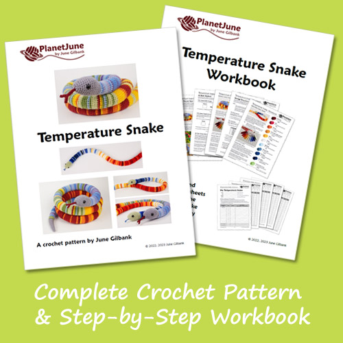 Temperature Snake crochet pattern by PlanetJune