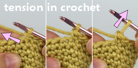 tension on yarn when crocheting amigurumi