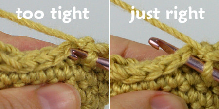 tension on yarn when crocheting amigurumi