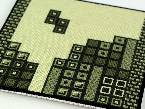 tetris cross stitch embroidery