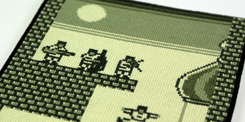 tetris cross stitch embroidery
