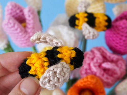 Tiny Bees amigurumi crochet pattern by PlanetJune