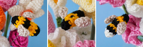 Tiny Bees amigurumi crochet pattern by PlanetJune