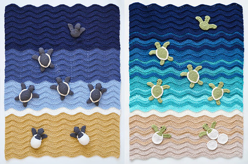 Turtle Beach Collection crochet patterns by PlanetJune