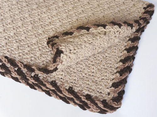 Twist-Trim Baby Blanket crochet pattern by PlanetJune