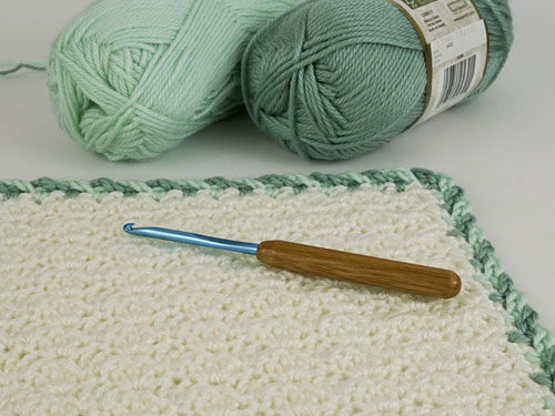 Twist-Trim Baby Blanket crochet pattern by PlanetJune