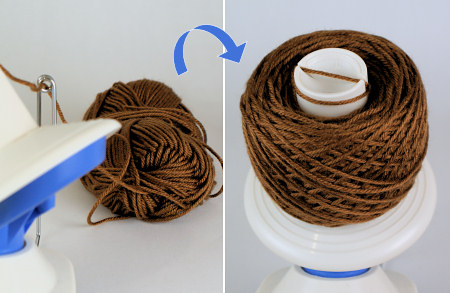 first yarn winding