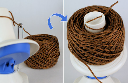 second yarn winding