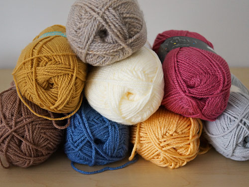 worsted weight yarns from Wool Warehouse