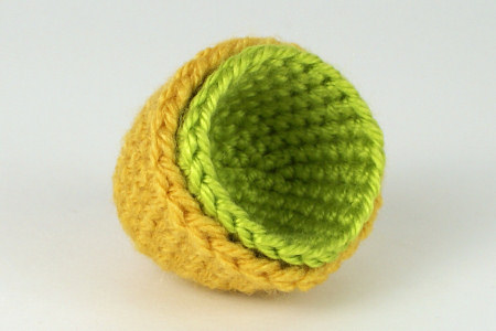 cup-shaped amigurumi samples