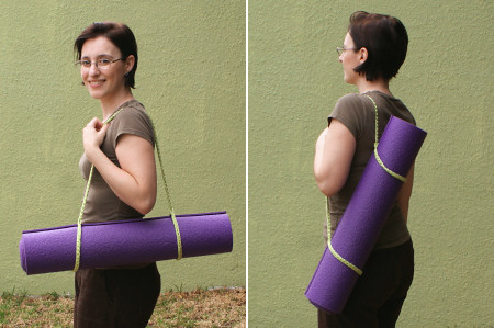 yoga strap to carry mat