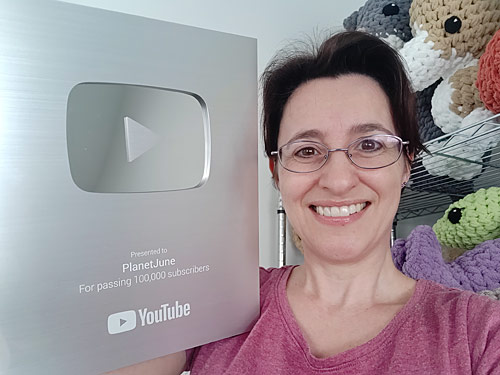 PlanetJune YouTube Silver Creator Award