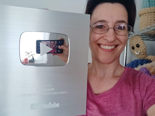 PlanetJune YouTube Silver Creator Award
