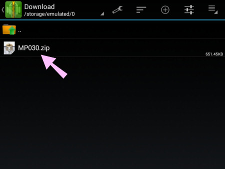 open zip files on your Android device