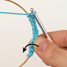 Twisted Chain Bangle crochet pattern, Figure 4