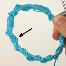 Twisted Chain Bangle crochet pattern, Figure 11
