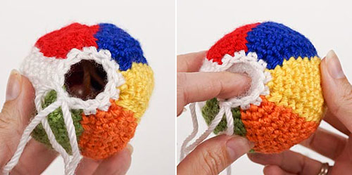 Amigurumi Beach Ball crochet pattern by June Gilbank