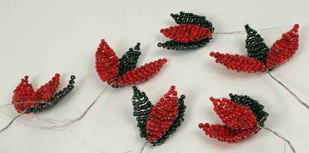 victorian beaded poinsettia tutorial by planetjune