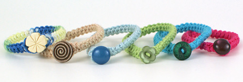 crochet braid bracelet pattern by planetjune